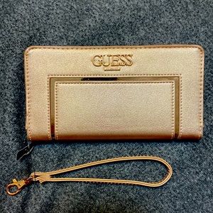 Guess Rose Gold Clutch Wallet
